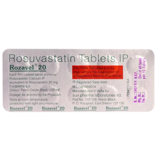 rozavel 20mg tablet 10's